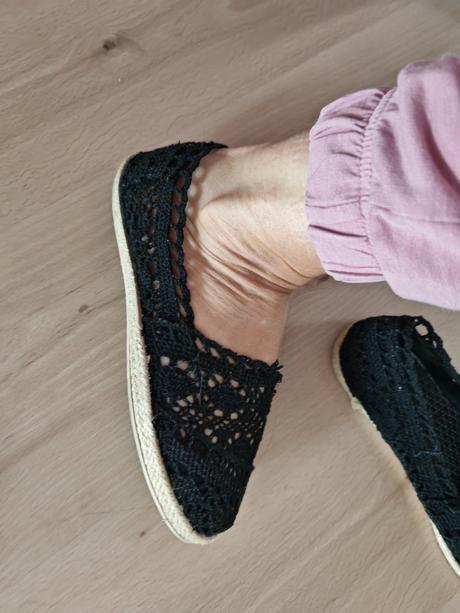 Háčkované espadrilky 38, 38