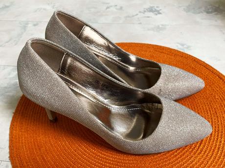 Luxusné lurexové lodičky, 38