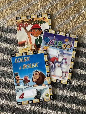 Dvd pinocchio, lolek a bolek, ozie boo, 
