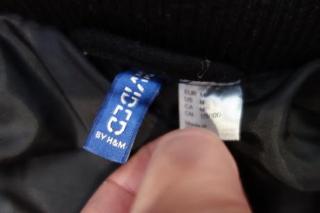 Suprový sýtočierny pánsky/chlapčenský kabát h&m, h&m,m