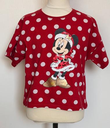 Disney dievčenské vianočné tričko s minnie mouse, disney,134