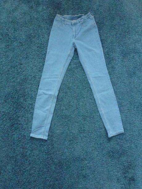 Elastické rifle, h&m,152