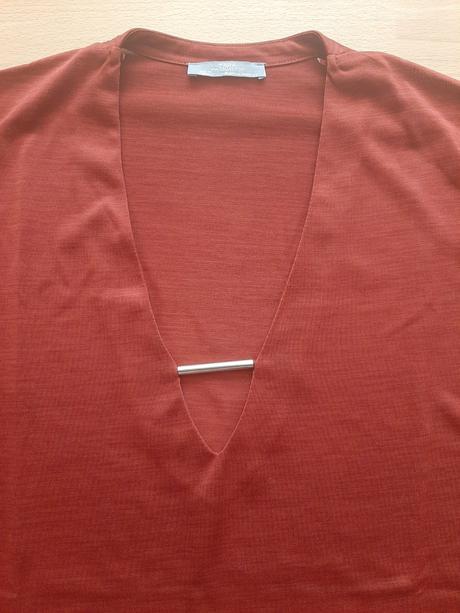 Škoricovohnedý top, zara,m