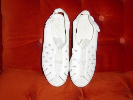 Dámske sandále biele, 41