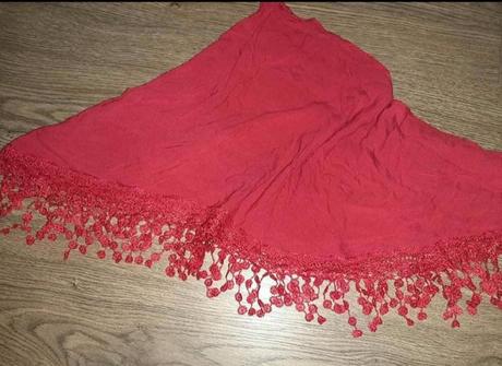 Šatka/prehoz na plavky červená, 