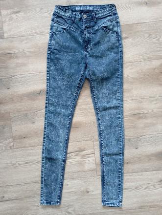 Skinny rifle s vysokým pásom xxs, denim co,xs