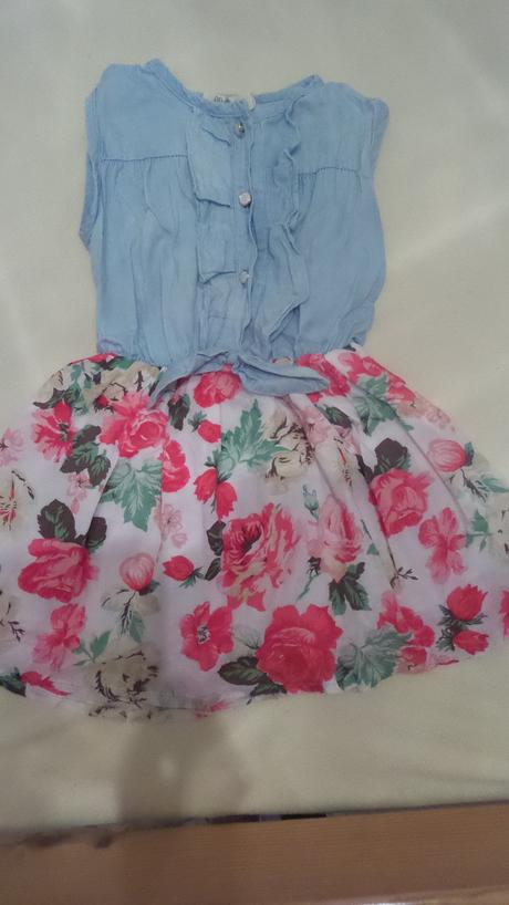 Riflovo - kvetinkové šaty, 116