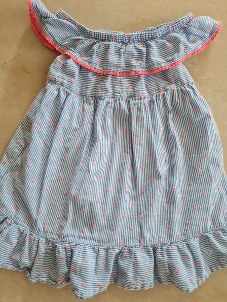 Dievčenské letné šaty s volánom, f&f,104