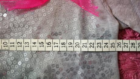 Tričko s flitrami a mašľou, h&m,92