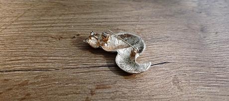 Brošňa -líška - 52x35 mm, 