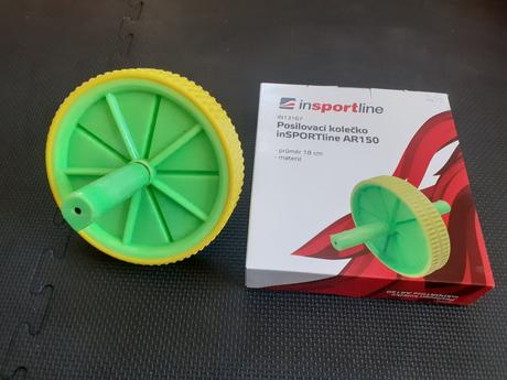 Posilňovacie dvojité koliesko roller na brušné sva, 