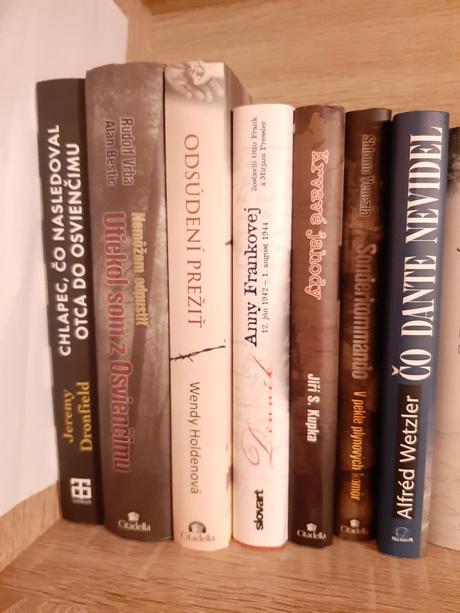 Knihy- holokaust, koncentračné tábory,