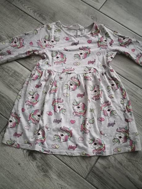 Šatky - 98/104 h&m dlhý rukáv, 104