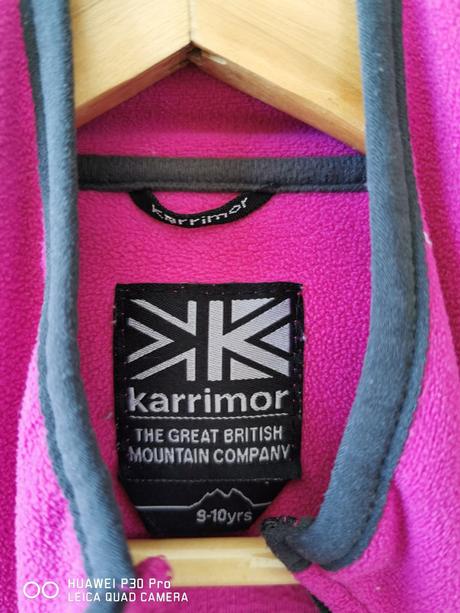 Dievčenská fleecova mikina, karrimor,140