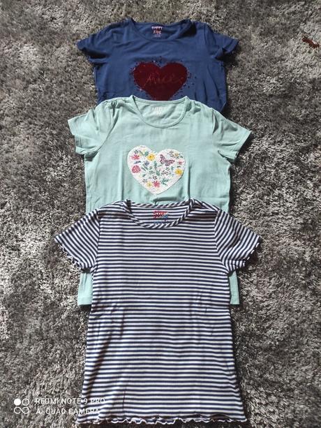 Tričká s krátkym rukávom tchibo 146/152, tchibo,146