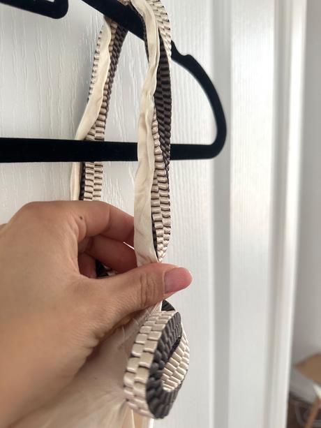 Krémová hodvábna blúzka, m