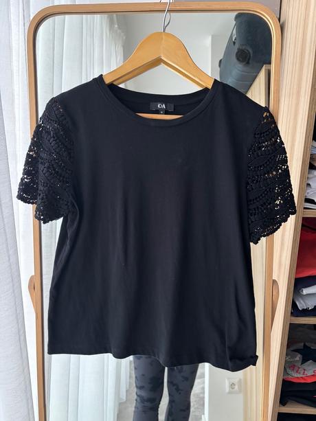 Čierne tričko, c&a,m