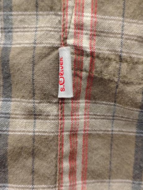 Pánska zelená károvaná košeľa, s.oliver, xxl/xxxl, s.oliver,xxl