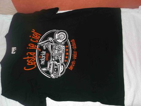 Pánske tričko pre motorkárov, l