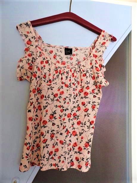 Romantické tenké kvetované tielko s/m, m