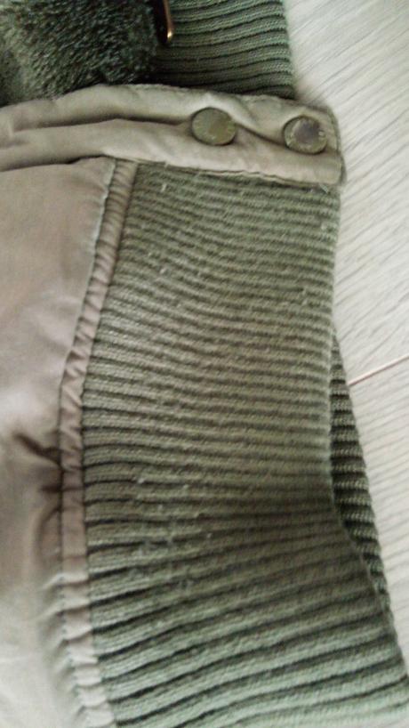 Zelená bunda s kožušinkou, l