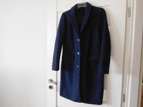 Kabát tm, modrý dámsky -s/m, s