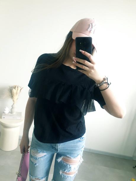 Zara tričko s tylom s, zara,s