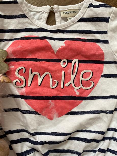 Tricko s trblietavým nápisom, fagottino,74