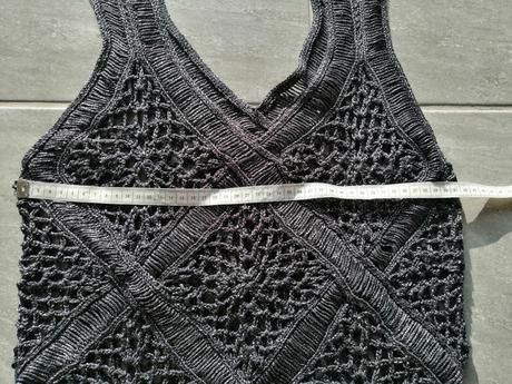 Pletené sivé šaty vs-m, m