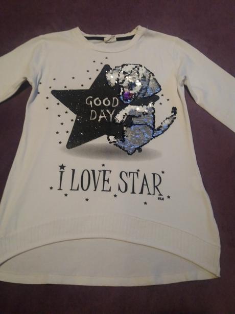 Tricko s flitrovym obrazkom, 134