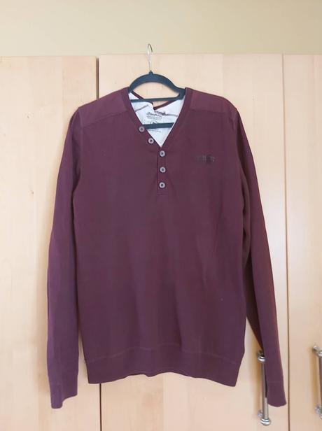 Pánsky pulover bordovej farby č.m, m