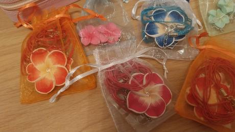 Mix nausniciek a priveskov kvetinky, 