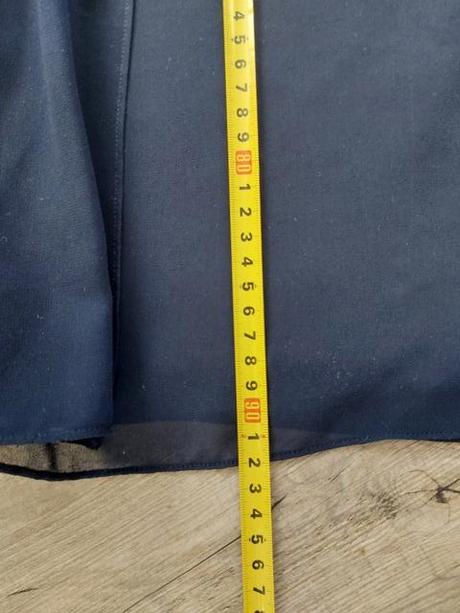 Elegantné tmavomodré šaty, 36