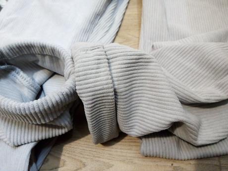 Vymakané menčestrove nohavice s/m, m