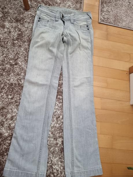 Dzinsy rovny strih jemne rozsirene 24, pepe jeans,xs