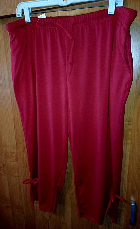 Damske červené 3/4 leginy xxxl, xxl / xxxl