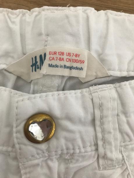 Ziarive letne kratasky top stav, h&m,128