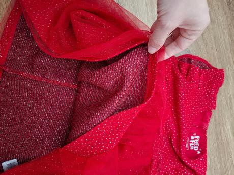 Červené slávnostné šaty, f&f,86