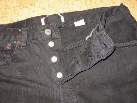 Levis - čierne riflové šortky, levis,m