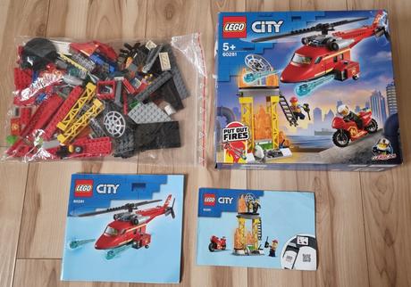 Lego city 60281 hasičský záchranný vrtuľník, 