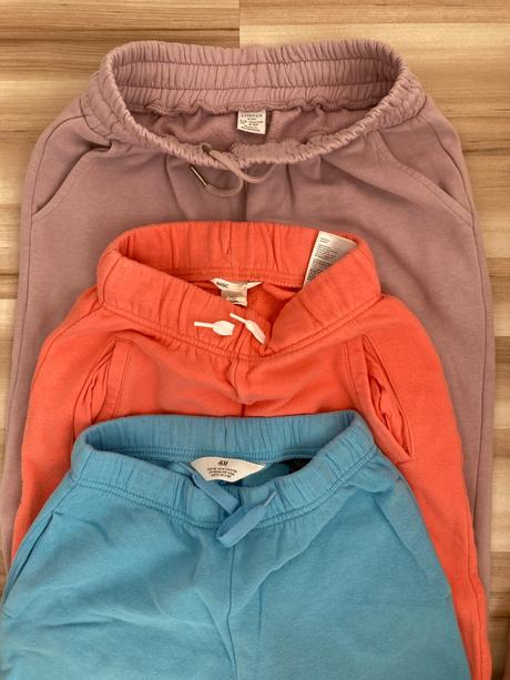Tepláky 3ks, h&m,140