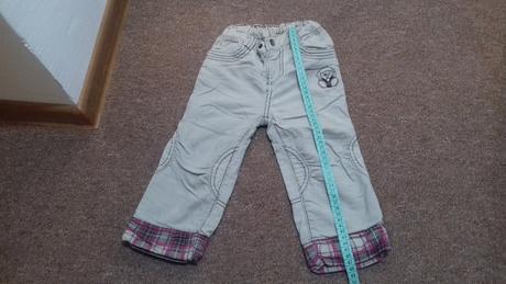 Zateplené nohavice menčestrové, dopodopo,92