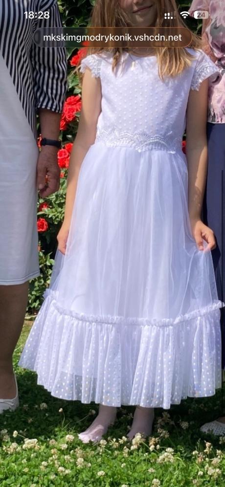 Dievčenské šaty spoločenské, na 1. sv. prijímanie, 134