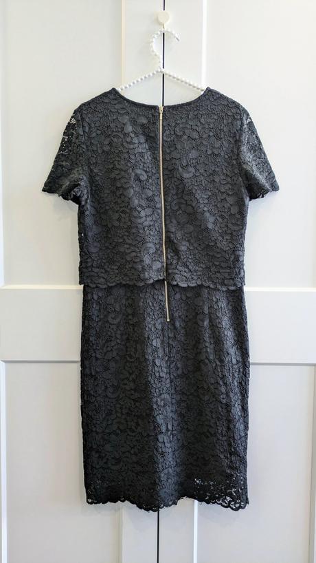 Čierne čipkované puzdrové šaty esprit, esprit,l