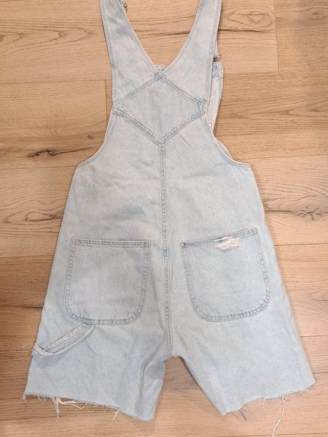 Dievčenské rifľové kraťasy s trakmi - m, m