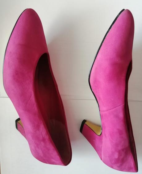 Ružové lodičky z umelého semišu v. 38 značky cinti, 38