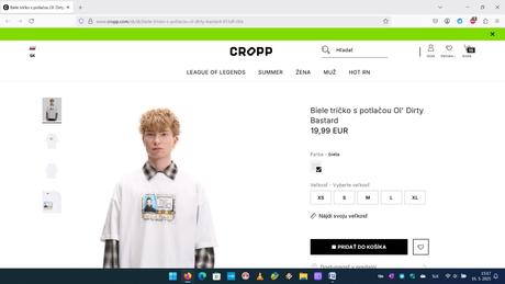 Tričko lebky, naruby, chucky, h&m,l / m