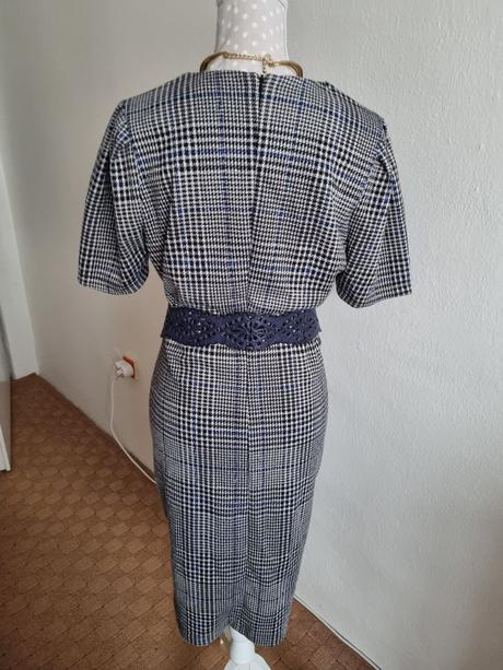 Teplejšie káro šaty ralph lauren l+kožený opasok, ralph lauren,l