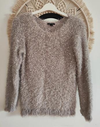 Chlpatý sveter comma, s