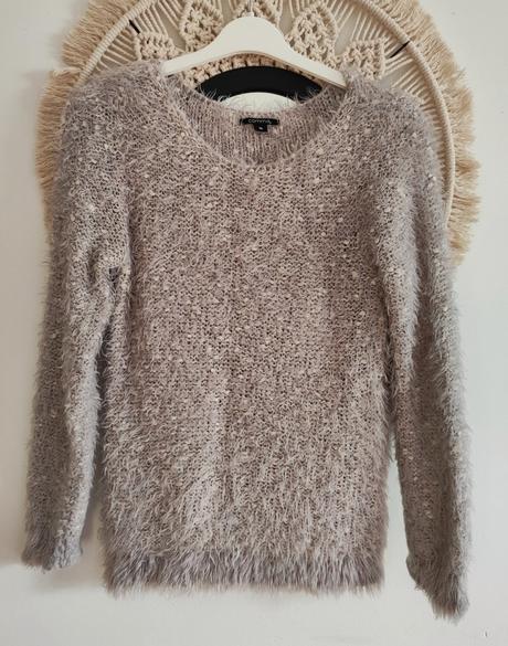 Chlpatý sveter comma, s
